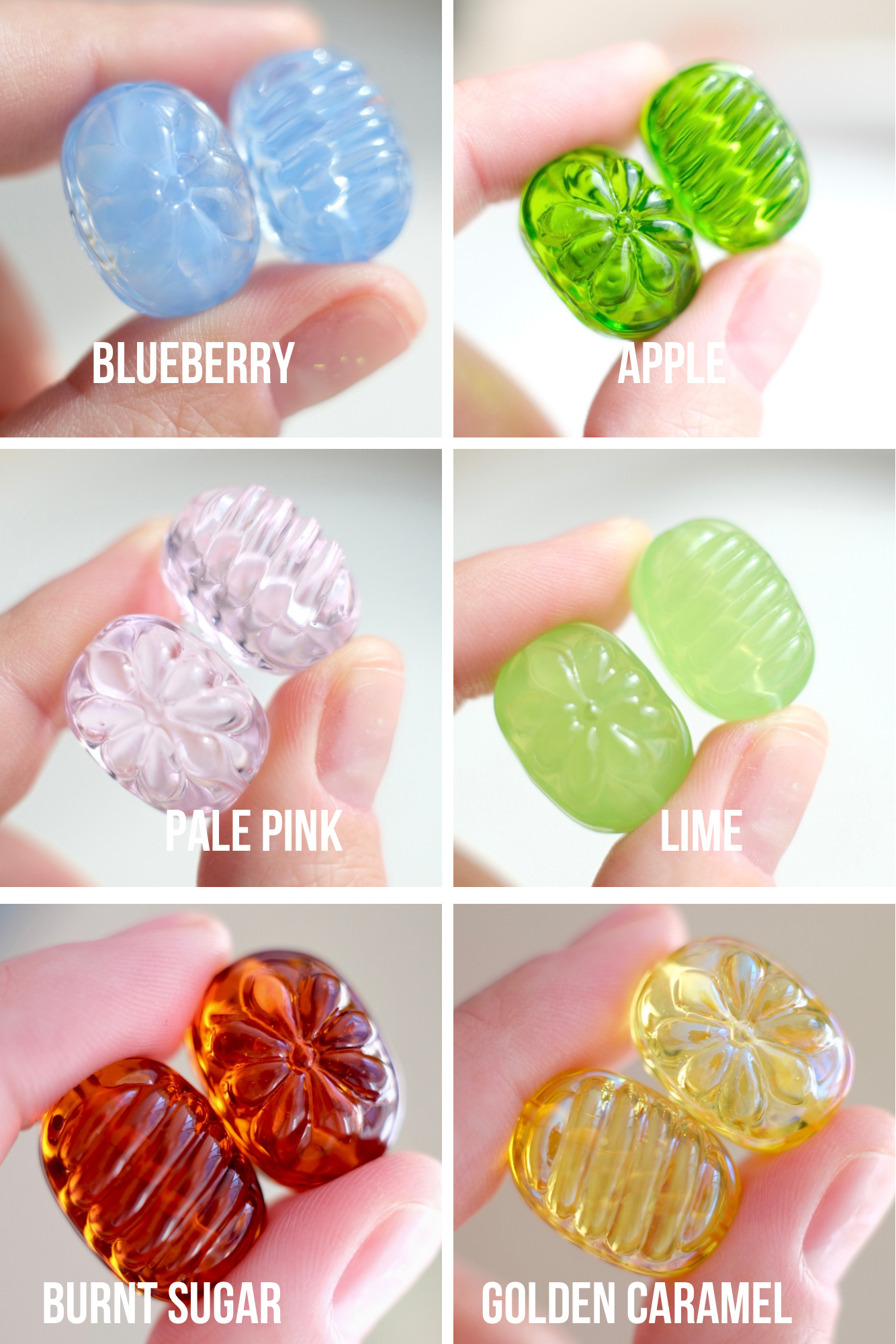 Glass Candy charms *NO HOOPS* for hoop earrings