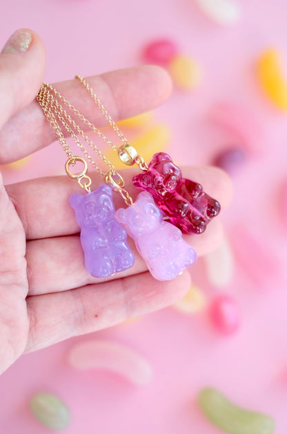 Gummy Bear glass pendant