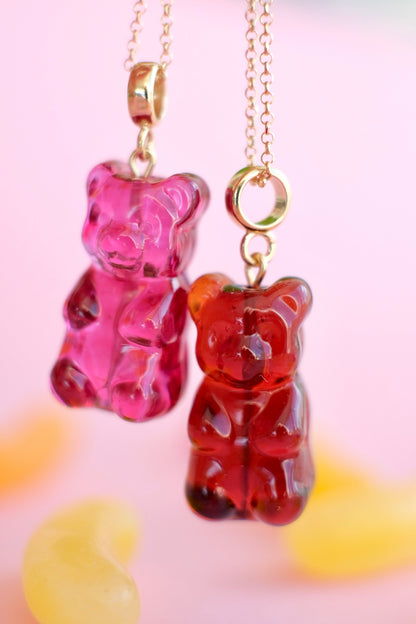 Gummy Bear glass pendant