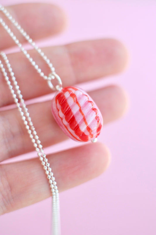 Candy Necklace – Inspired by the Iconic “Crabs” Candy | Handmade Murano Glass Pendant & Sterling Silver