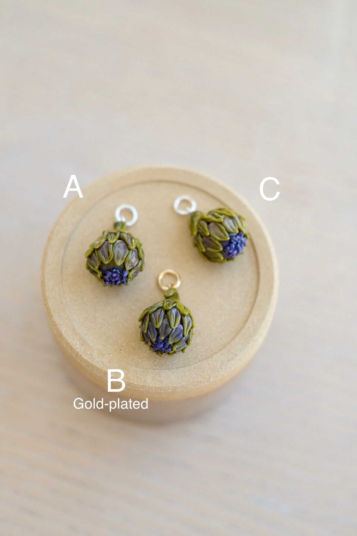 Sample Sale Thistle/Artichoke pendants