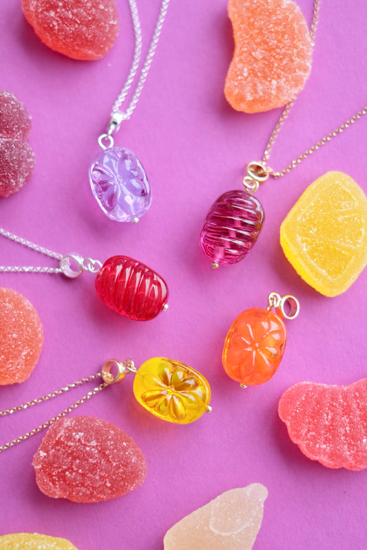Glass Candy pendant (with or w/o chain)