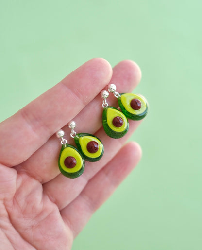 Avocado stud earrings