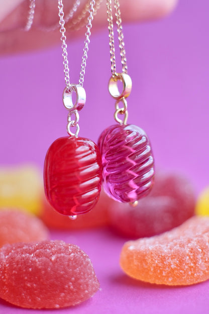 Glass Candy pendant (with or w/o chain)