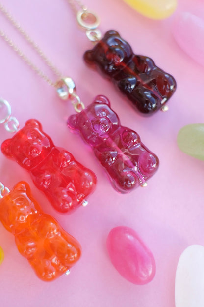Gummy Bear glass pendant