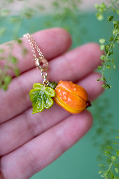 Murano glass pumpkin pendants
