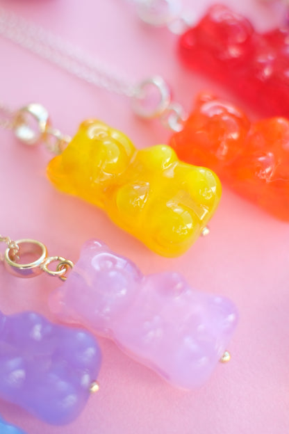 Gummy Bear glass pendant