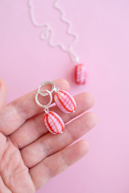 Candy Earrings – Inspired by the Iconic “Crabs” Candy | Handmade Murano Glass & Sterling Silver