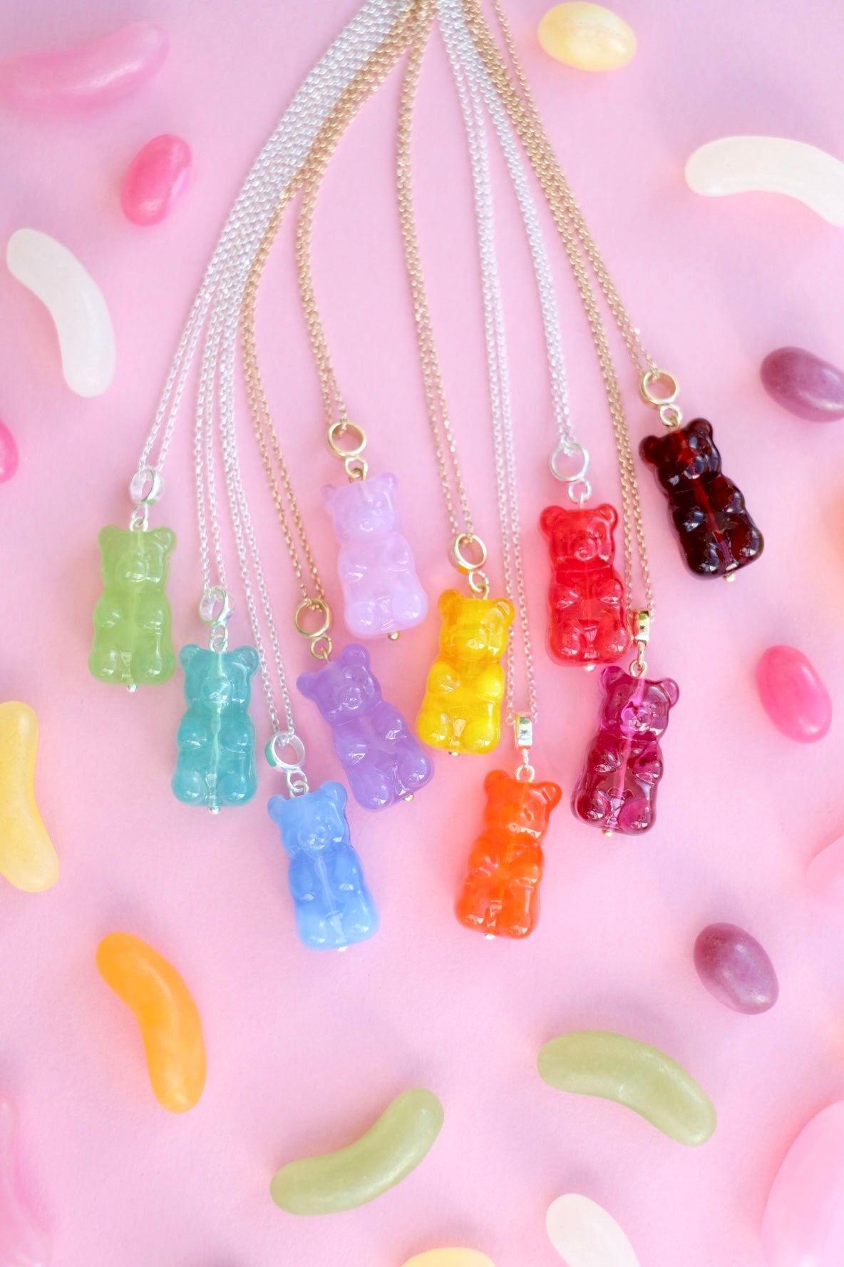 Gummy Bear glass pendant