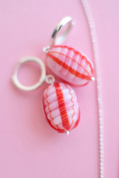 Candy Earrings – Inspired by the Iconic “Crabs” Candy | Handmade Murano Glass & Sterling Silver