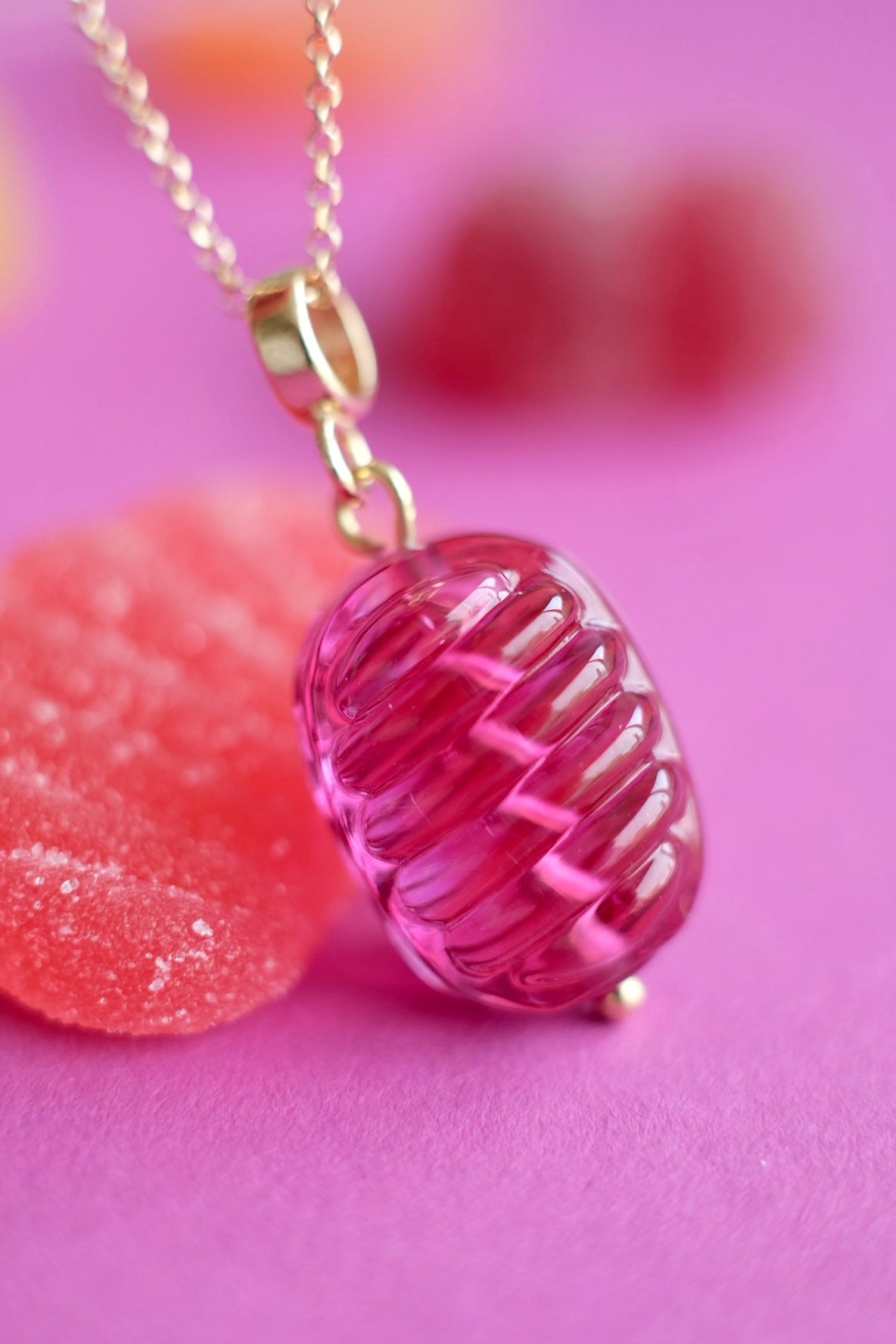 Glass Candy pendant (with or w/o chain)