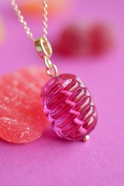 Glass Candy pendant (with or w/o chain)
