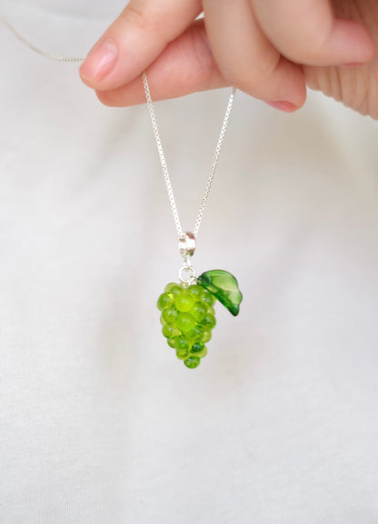 Green Grape glass pendant *no chain*
