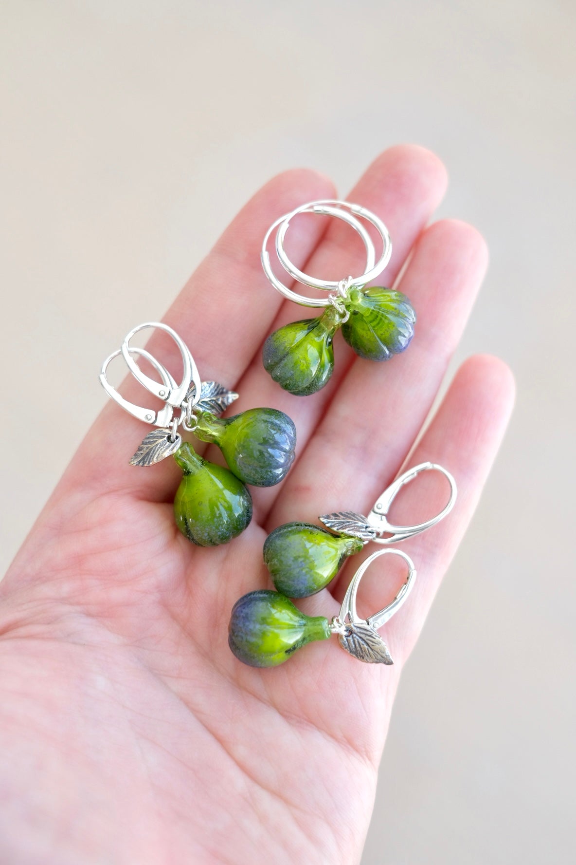 Sample Sale Green Fig earrings