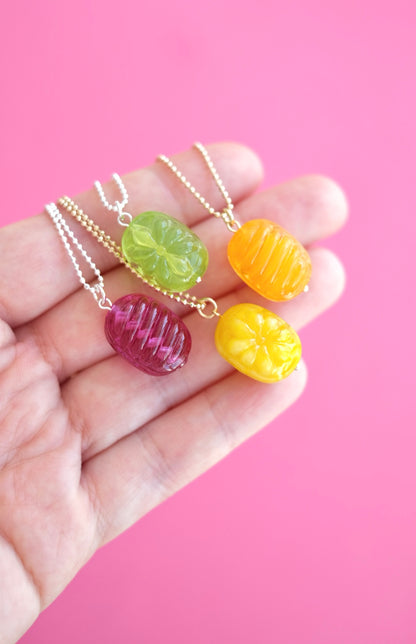 Glass Candy pendant (with or w/o chain)
