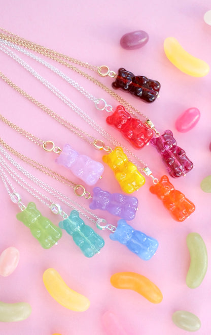 Gummy Bear glass pendant
