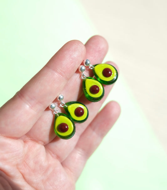 Avocado stud earrings