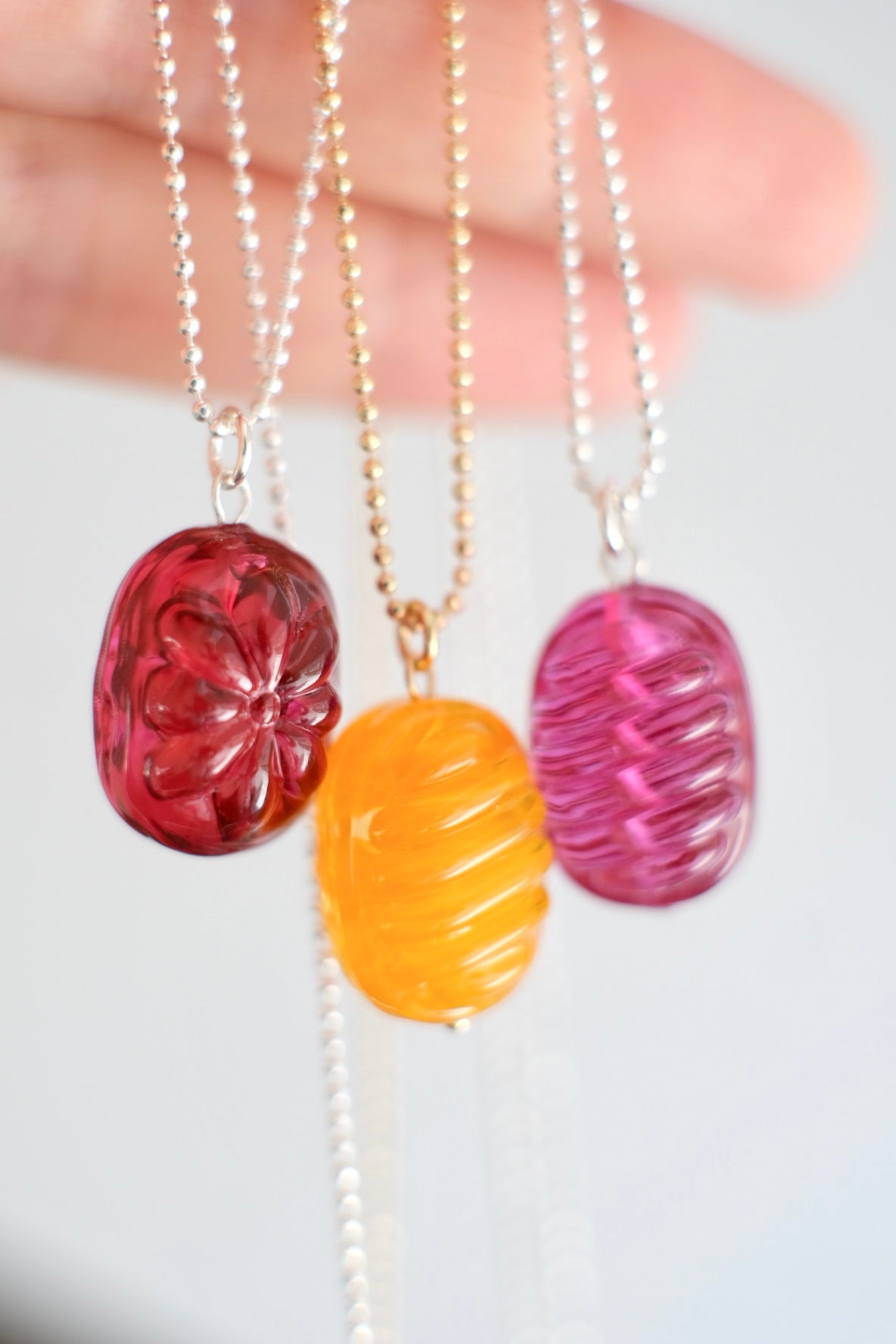 Glass Candy pendant (with or w/o chain)
