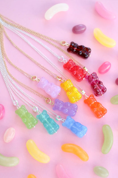 Gummy Bear glass pendant