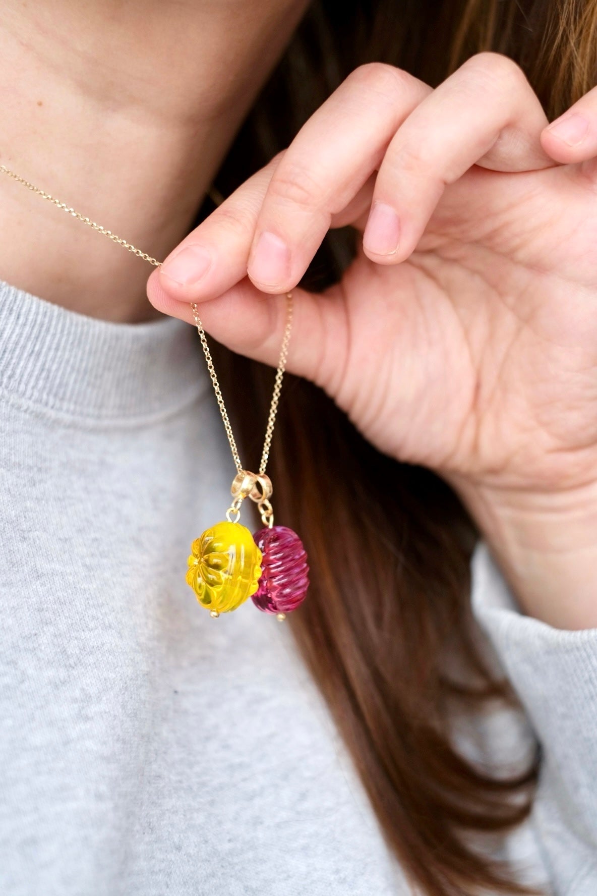 Glass Candy pendant (with or w/o chain)