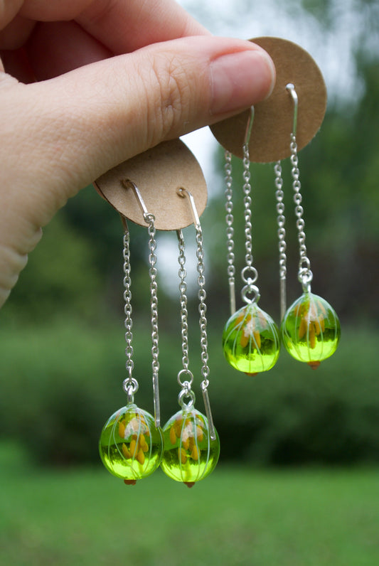 Gooseberry chain earrings