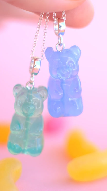Gummy Bear glass pendant