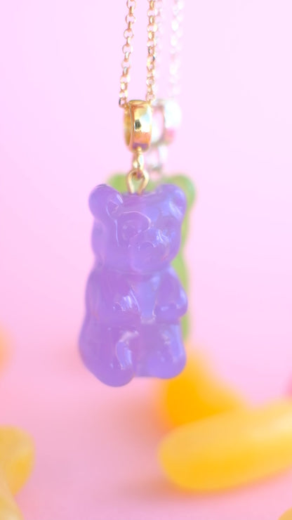 Gummy Bear glass pendant