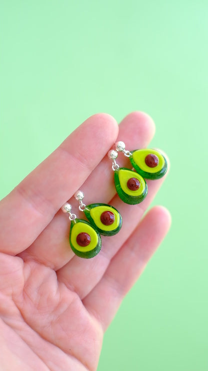 Avocado stud earrings