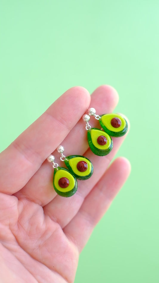 Avocado stud earrings