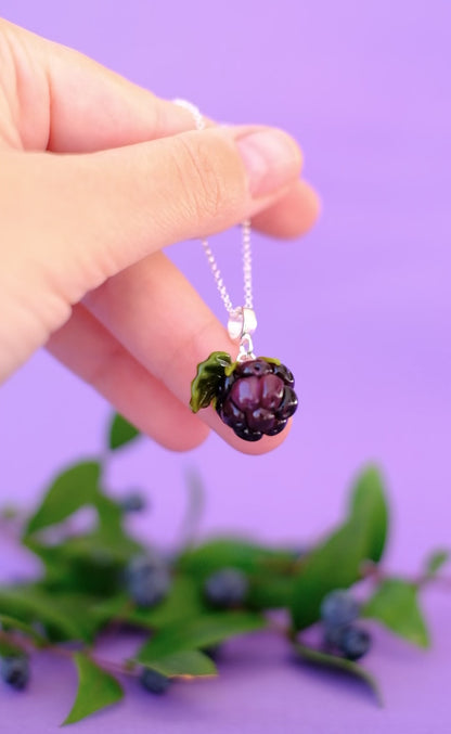 Murano glass Blackberry pendant