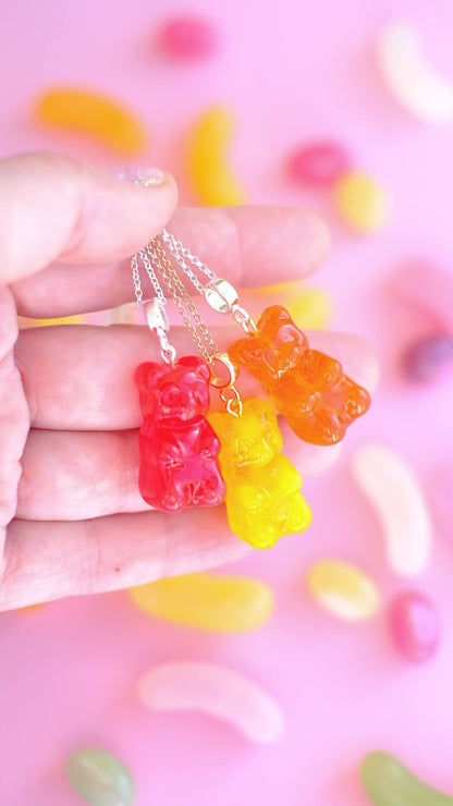 Gummy Bear glass pendant