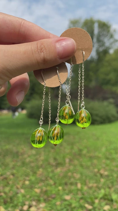 Gooseberry chain earrings