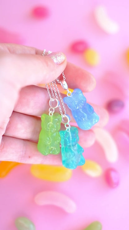 Gummy Bear glass pendant